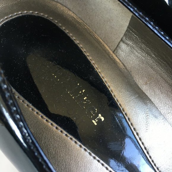 NATURALIZER LENNOX Black‎ Patent Leather Heels Pumps Womens Size 8M Work - Picture 4 of 9
